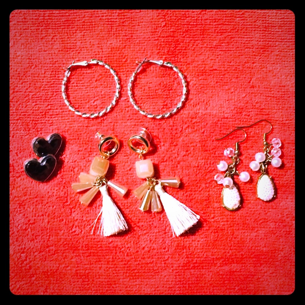 Earrings 4 pair